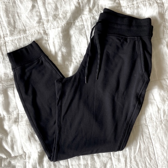 lululemon athletica Pants - lululemon High Waist Cotton Jogger Sweatpants Black